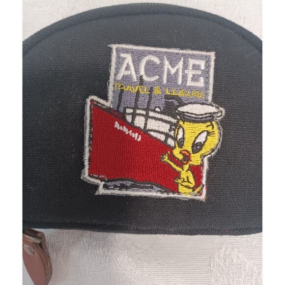 VINTAGE WARNER BROS STUDIO STORE ACME TRAVEL TWEETY BIRD JEWELRY CASE ZIPPERED - Picture 4 of 9
